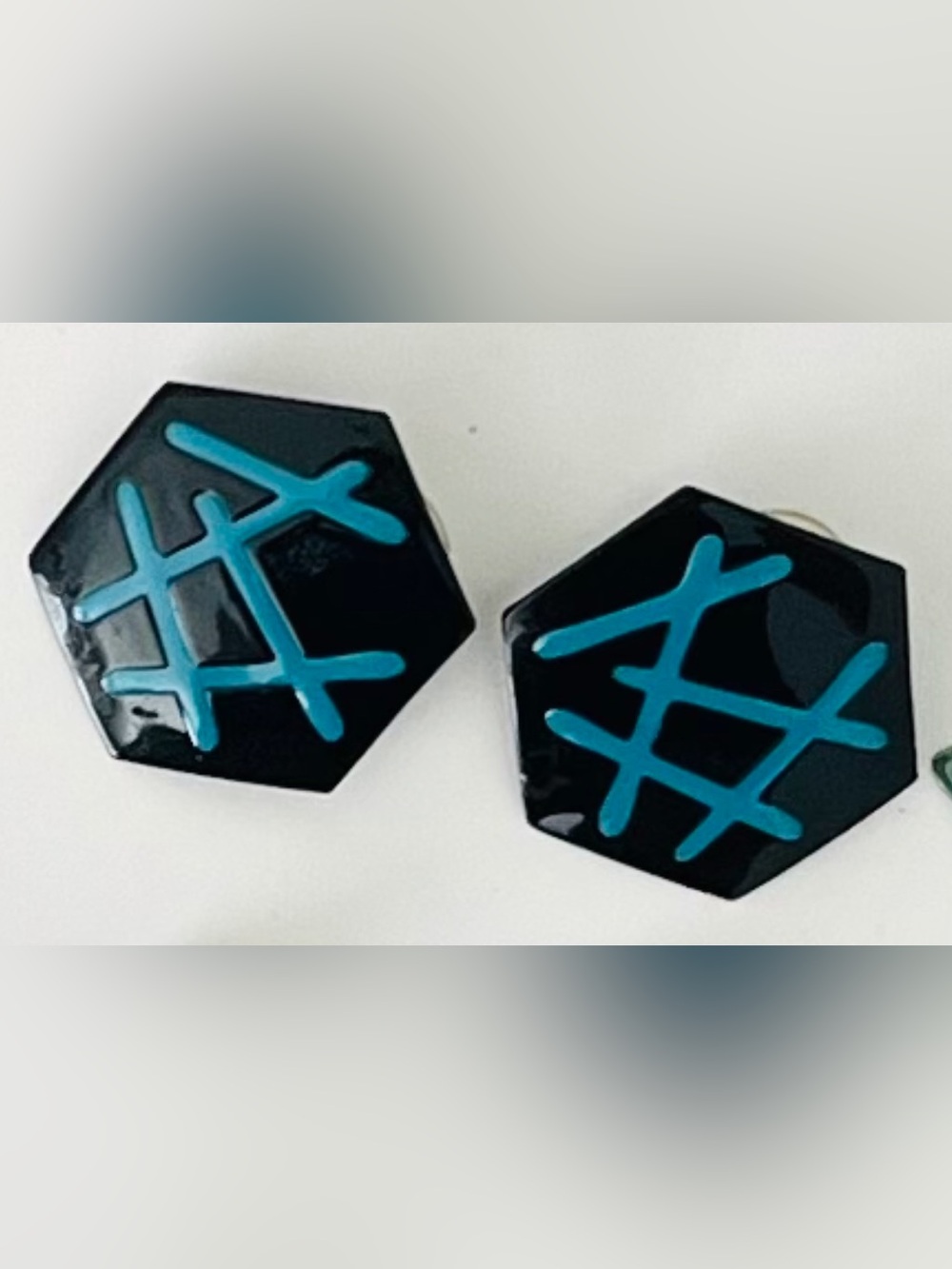 Colorful Fun Geometric Earrings - Picture 14 of 14